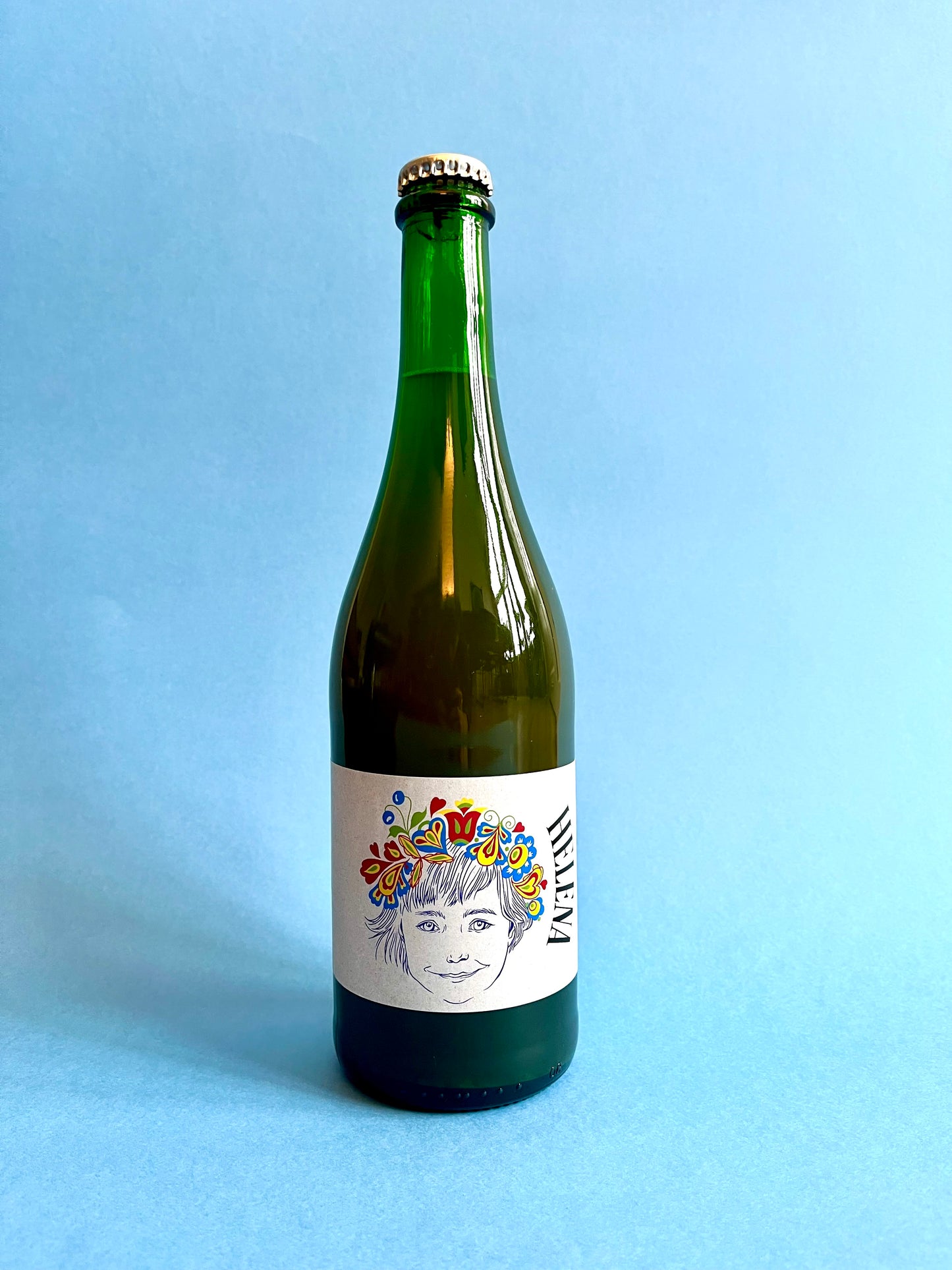 Orange natural wine