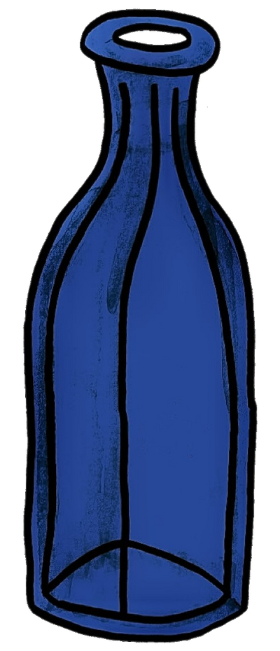 cap wet wine bottle illustration logo